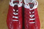 Levi's Red Leather Trainers EU 37 UK 4 Retro 70s Style Ripple Sole Sneakers