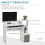 Computer Desk with Sliding Keyboard Tray Storage Drawer Shelf Home Office Workstation (FREE POSTAGE) Image 3