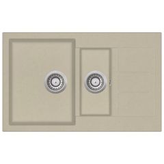 Granite Kitchen Sink Double Basins Beige