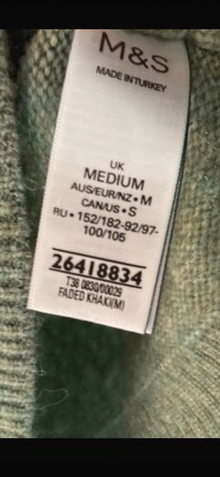 M&S cable knit jumper