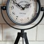 Vintage Industrial Tripod Table Clock Grand Central Terminal New York Image 3