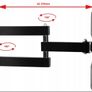 TV Wall Mount Bracket Tilt Swivel 10-42" TV Image 3