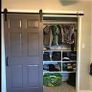 6.6 FT 200cm Black Barn Door Hardware Kit with Handle Image 7