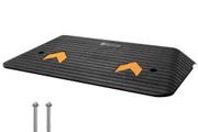 Upgraded Rubber Threshold Ramp, 3" Rise Door Ramp with 1 Channel, Natural Rubber Car Ramp