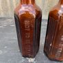Antique Poison chemist pharmacy bottles set X6 Image 3