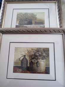 Set Of 2 Framed Still Life Print By Villa Collection Denmark.