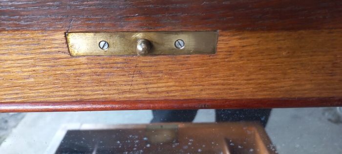 Antique ladies french seweing Chest oak early 1930s  Beautiful
