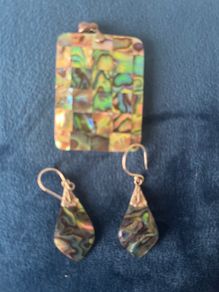 Pendant and earring set