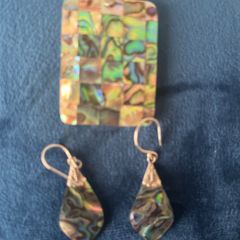 Pendant and earring set