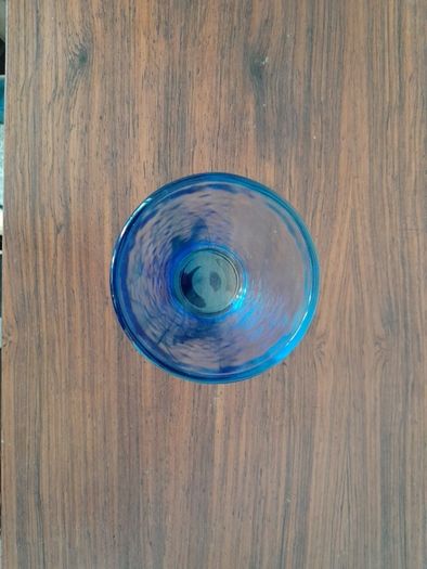 Bormioli Rocco Murano Blue Swirl Glass