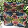 Vintage Two Carved Boxes Wooden Jewelry Hand Painted Handmade  Home Decor 10"x6" H 6" and 8,2"x4,5" H 4,2" Image 3