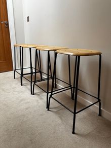 Set of 4 Hay bar stools