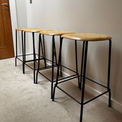 Set of 4 Hay bar stools