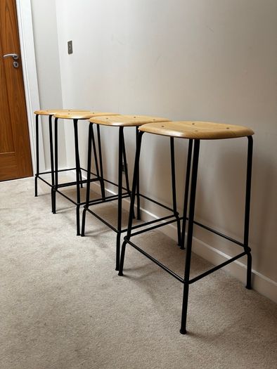 Set of 4 Hay bar stools