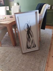 Wall art in a deep frame