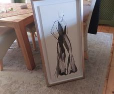 Wall art in a deep frame