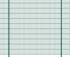 2D Garden Fence Panels & Posts 2008x2230 mm 4 m Green