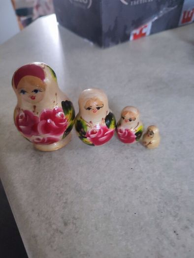 Matryoshka doll  Hand Painted Russian Dolls set of 4