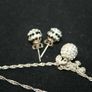 Silver 925 Earrings and a Necklace with a Pendant length 19" - 4,3g Image 7