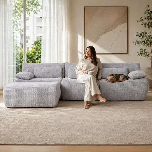 Softy Modular Compression Sofa Set Chaise Combi