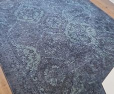 Large blue patterned rug
