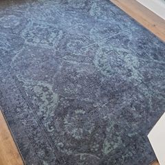 Large blue patterned rug