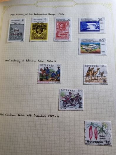Stamp album 153 Botswana, Lesotho