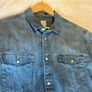 H&M blue denim western shirt - size Large Image 6