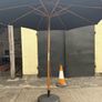 Diameter 3m Solid hardwood Garden Parasol with heavy-duty Base Image 4