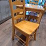 Wooden dining table and 4 chairs Image 3