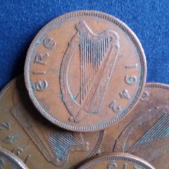 1942 Irish Pennies.