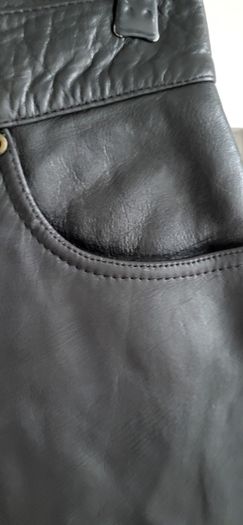 Challenge Leather Team Ladies Motorcycle trousers (black leather jeans style) - Sz 32 (Fit 12UK) - Rrp 189 (New)
