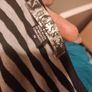 Guess grey/black/silver long sleeve mini bodycon dress Perfect condition size M UK10 EU38 Postage included Image 6