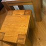 Set of 2 Solid Oak Nest of Tables Image 4
