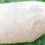 Antique Wooden Dough Bowl - Rare Bread Trough - Primitive Hand Carved Trencher Bowl - Country Wooden Bowl - Farmhouse Decor 20" x 10" Image 4