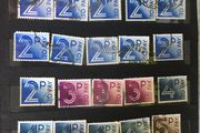 Collection: Great Britain Small Stamp stockbook full of postage due labels both mint (some mounted some mint never hinged) and used. Catalogue certainly in the hundreds