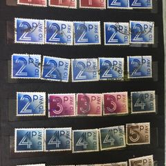 Collection: Great Britain Small Stamp stockbook full of postage due labels both mint (some mounted some mint never hinged) and used. Catalogue certainly in the hundreds