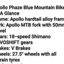 Apollo Mountain bike Image 2