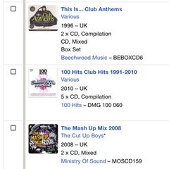 Old 90's dance music cds