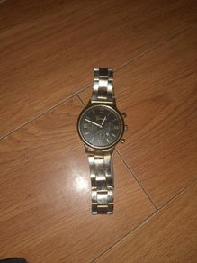 men's fake gold watch