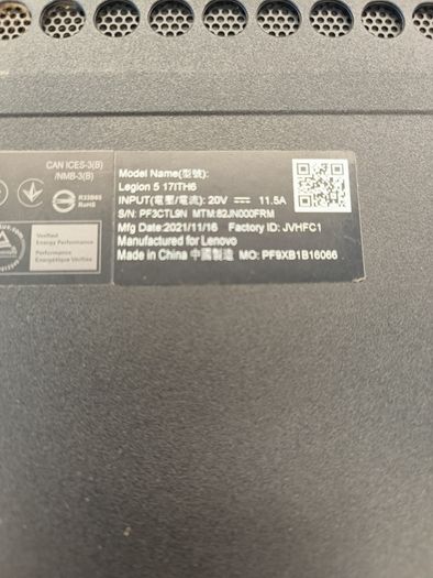 Lenovo Legion 5 17.3" Full HD Gaming Notebook Laptop, Intel Core i7-11800H 2.30 GHz, 32GB RAM, 256GB SSD + 1TB HDD, NVIDIA GeForce RTX 3050 4GB, Windows 11 Pro