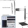 Universal Table Top Pedestal TV Stand with Bracket for 26-55 Inch LCD/LED/Plasma TVs-Height Adjustable TV stand with 8mm Tempered Glass Base & Cable Management-Holds 40 KG & Max.VESA 400x400mm (FREE POSTAGE) Image 3