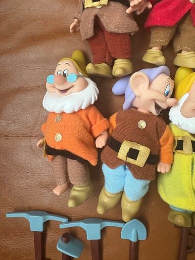 2009 Snow White & The Seven Dwarfs Rare 4.5 Inches Figures Full Set Of 7 Vintage Simba