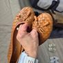 Carvela tan.leather weaved flats Image 2