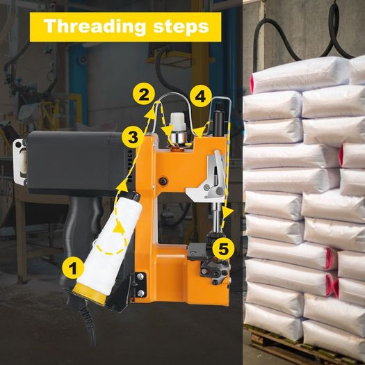 BRAND NEW Portable Automatic Electric stitching Bag sealing machine 150KW Power copper core motors,for woven bag sack,flour,rice,plastic