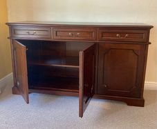 Large heavy wood sideboard