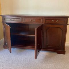 Large heavy wood sideboard