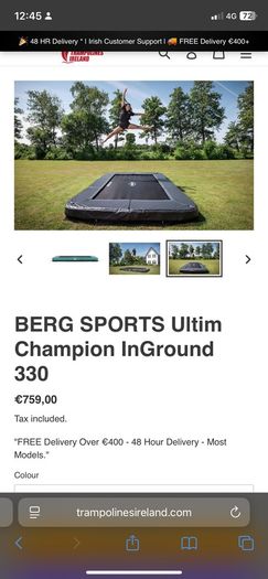 In-ground trampoline
