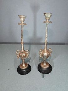 Pair of 19th century French candlesticks
