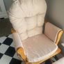 Rocking / Feeding Chair w/ Stool Image 4